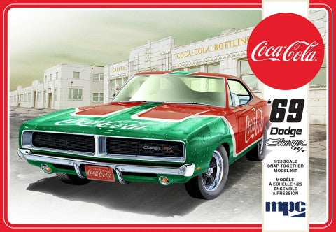 MPC 919 1:25 Coca-Cola 1969 Dodge Charger RT (Snap) Model Car Kit