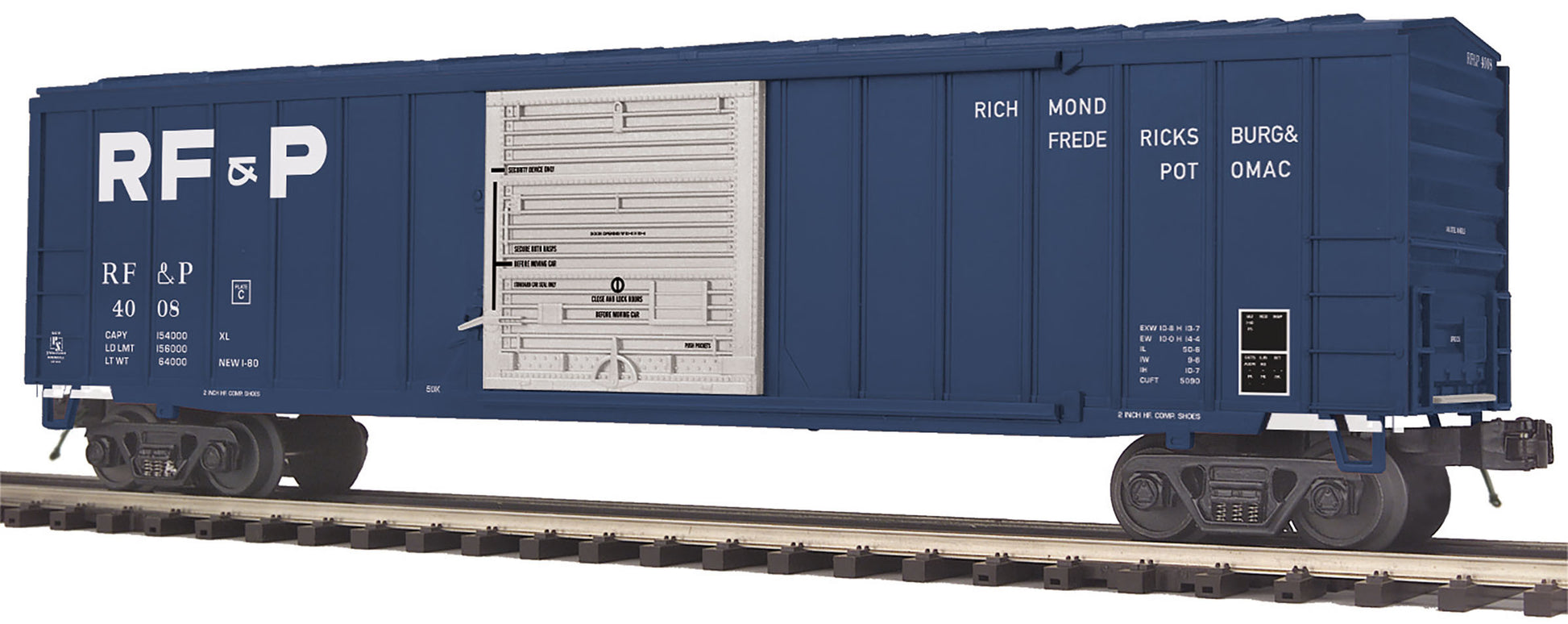 MTH 20-93860 O Richmond,Fredericksburg & Potomac Premier 50' Boxcar #4 – Trainz