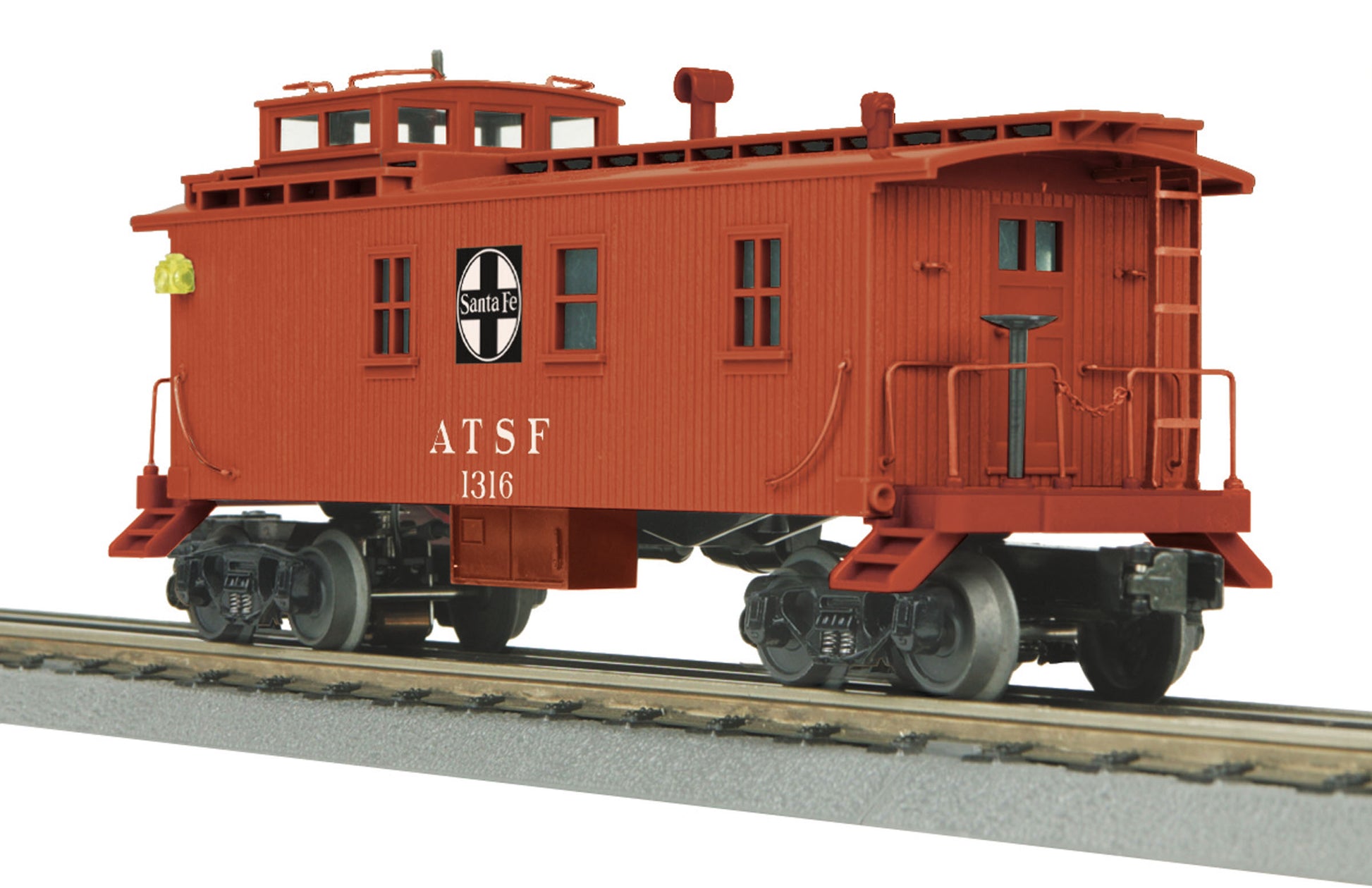 MTH 30-77255 O Santa Fe RailKing Woodsided Caboose #1316