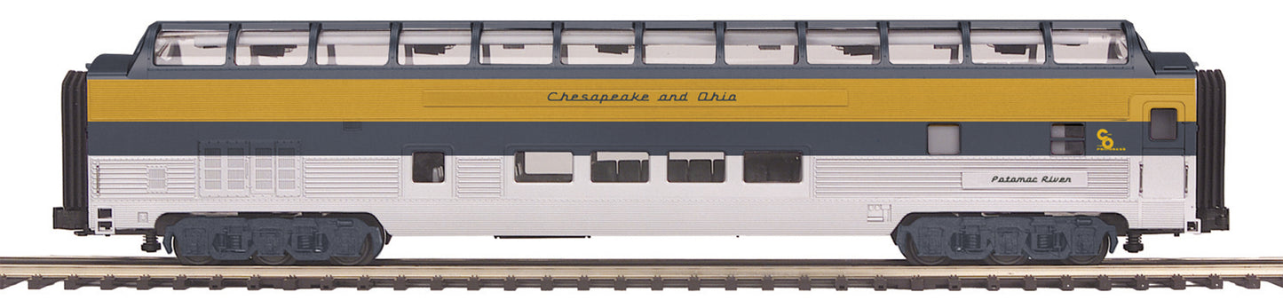 MTH 20-64036 O Chesapeake & Ohio 70' Streamlined Vista Dome Passenger Car #1892