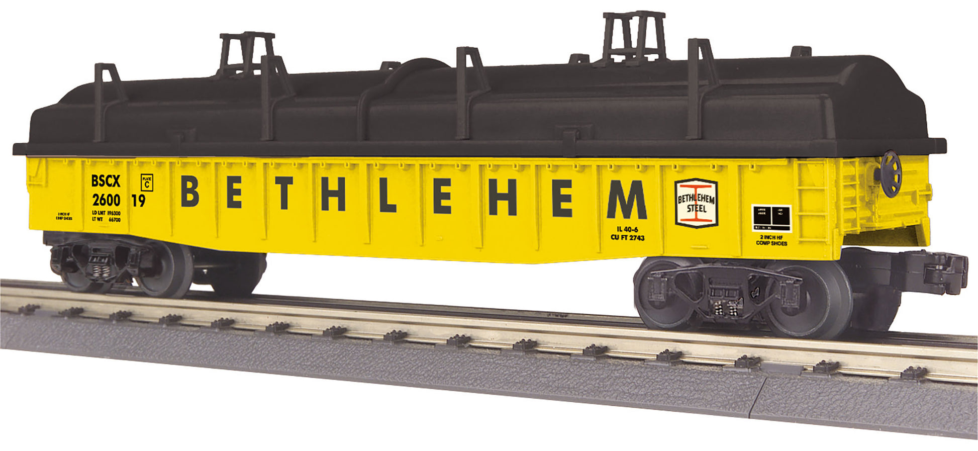 MTH 30-72206 O Bethlehem Steel Gondola Car with Cover #260019