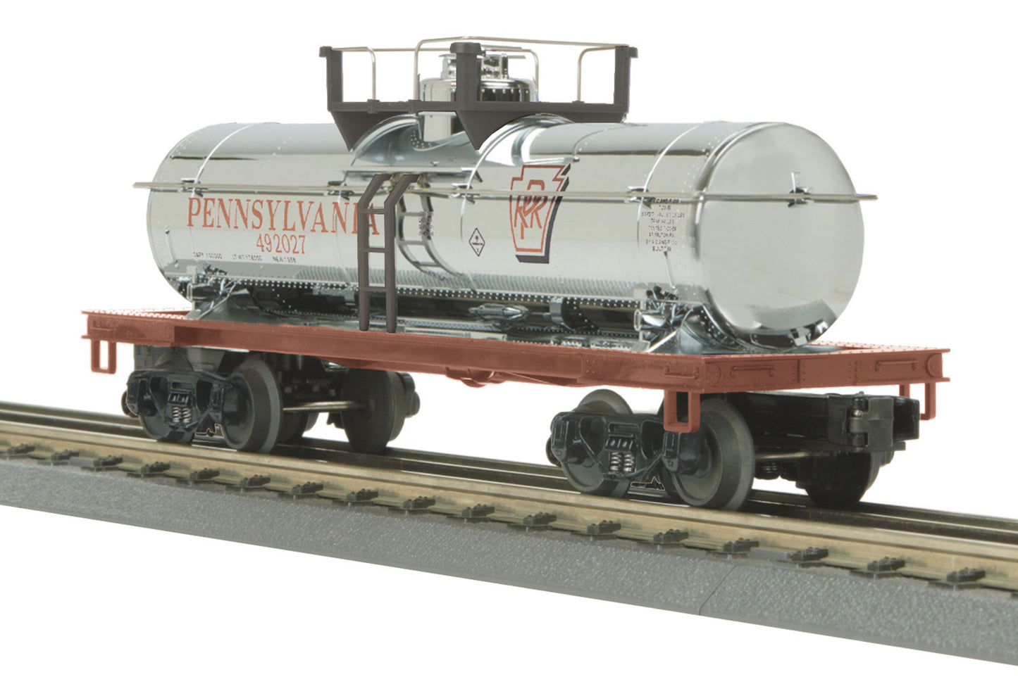 MTH 30-73221 O Pennsylvania RailKing Single Dome Tank Car #492027