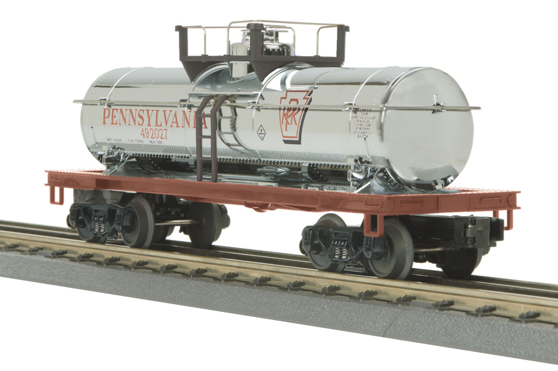 MTH 30-73221 O Pennsylvania RailKing Single Dome Tank Car #492027