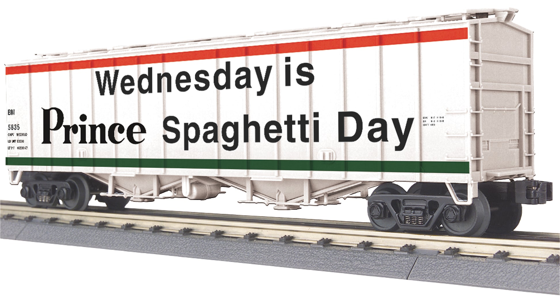MTH 30-75621 Wednesday is Spaghetti Day Airslide Hopper Car #5835