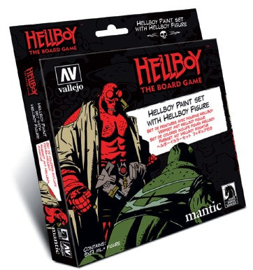 Vallejo Paint 70187 Hellboy Paints with Hellboy Figure (Set of 8)