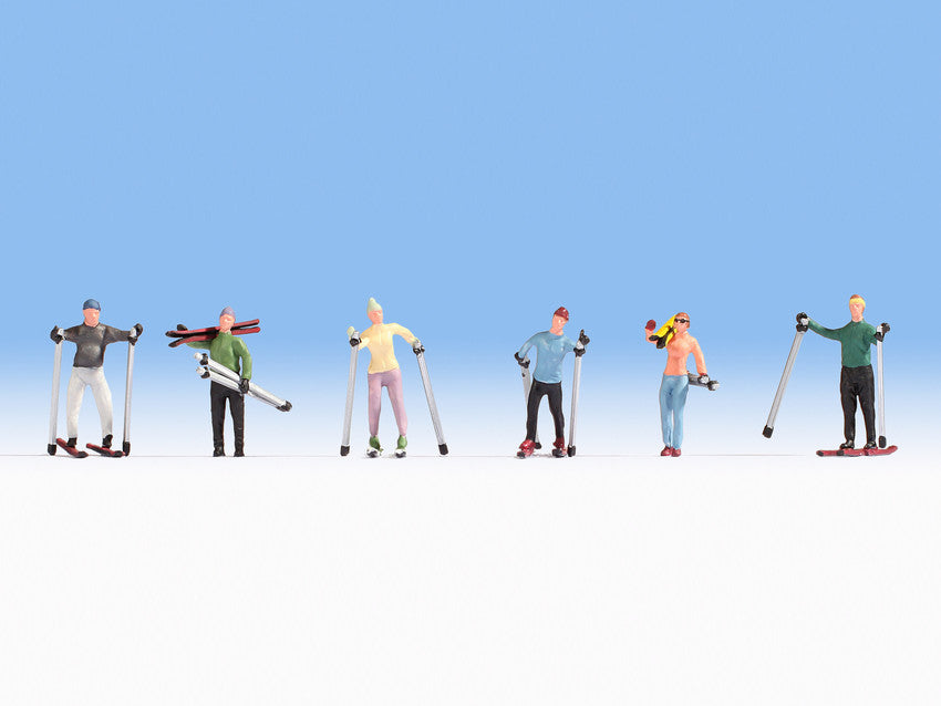 Noch 15827 HO Skiers Figures (Set of 6)