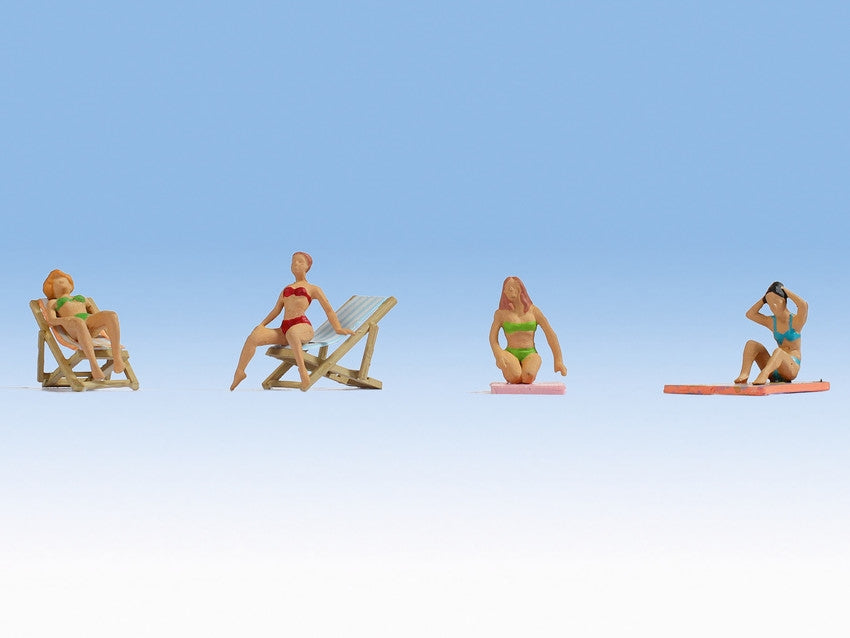 Noch 15851 HO Sunbathers Figures (Set of 4)