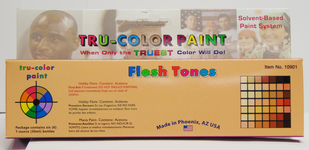 Tru-Color 10901 Flesh Tones Paint Set - 1 oz. Bottles (Set of 6)
