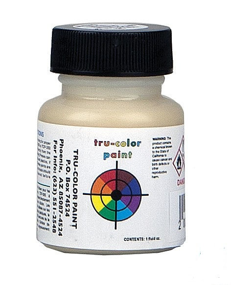 Tru-Color 342 Railroad Color Acrylic Paint B&QT Cream - 1 oz. Bottle