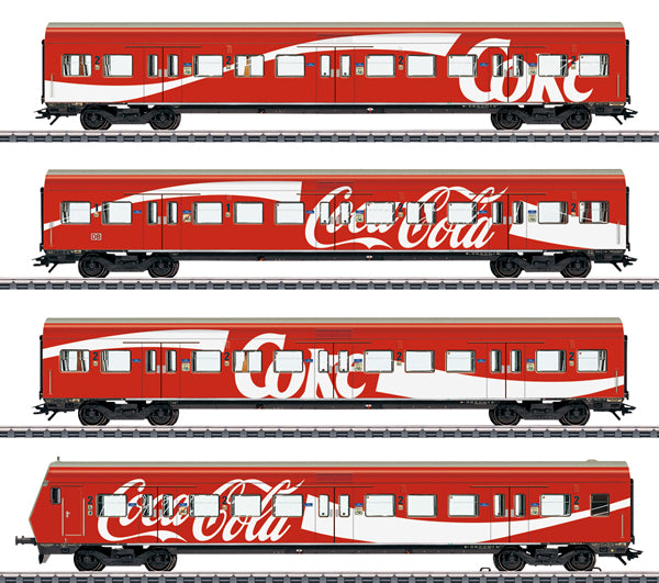 Marklin 43890 HO Coca-Cola DB AG S-Bahn Passenger Cars (Set of 4)