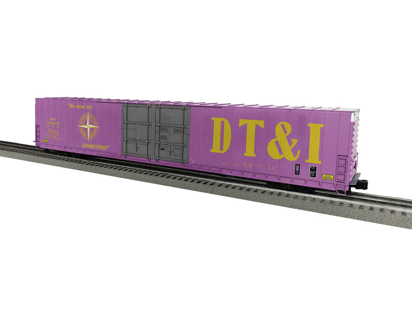Lionel 1926022 O DT&I 86' 4-Door Purple/Pink Hi-Cube Boxcar #26888