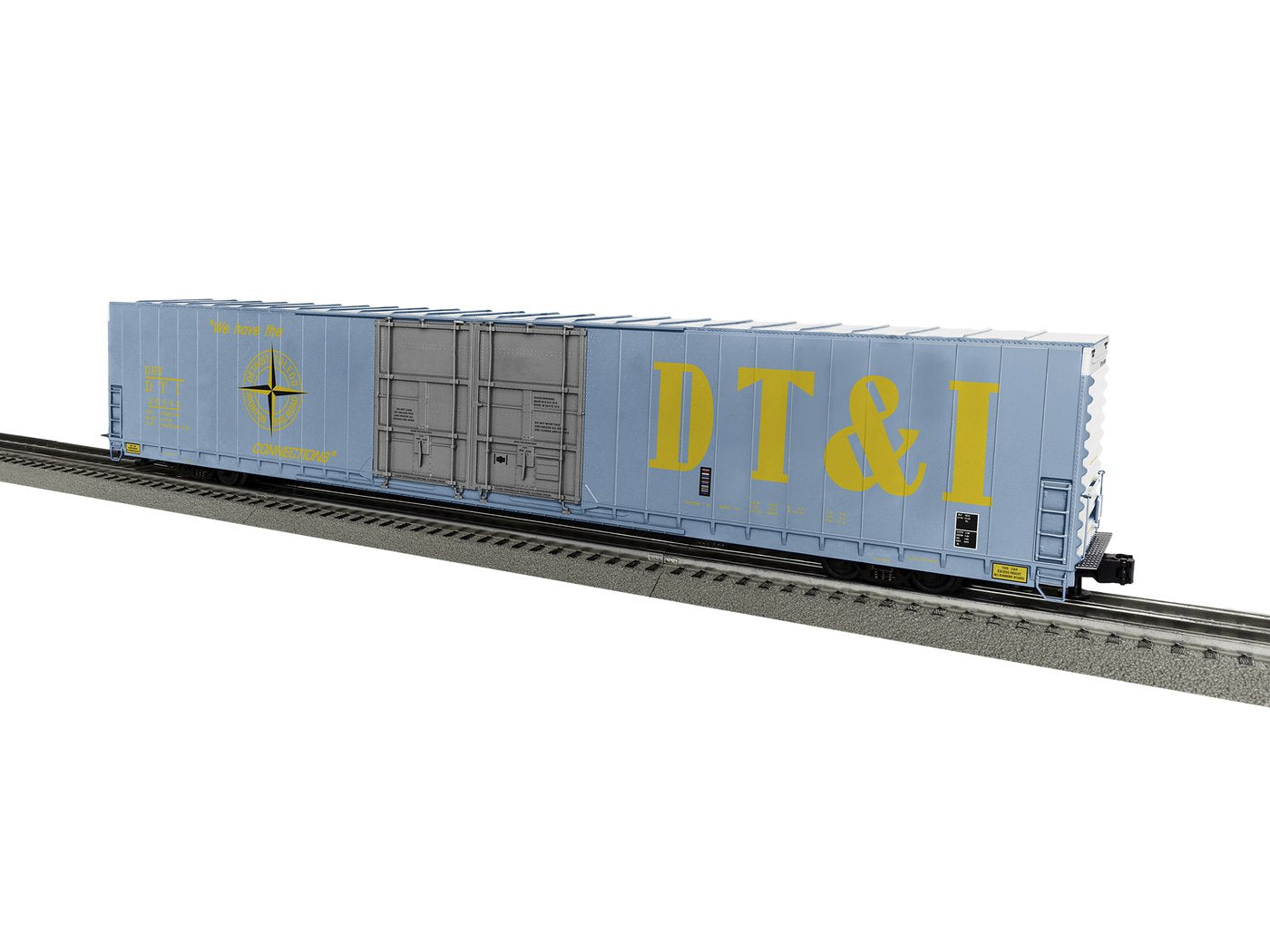 Lionel 1926023 O DT&I 86' 4-Door Blue Hi-Cube Boxcar #26443