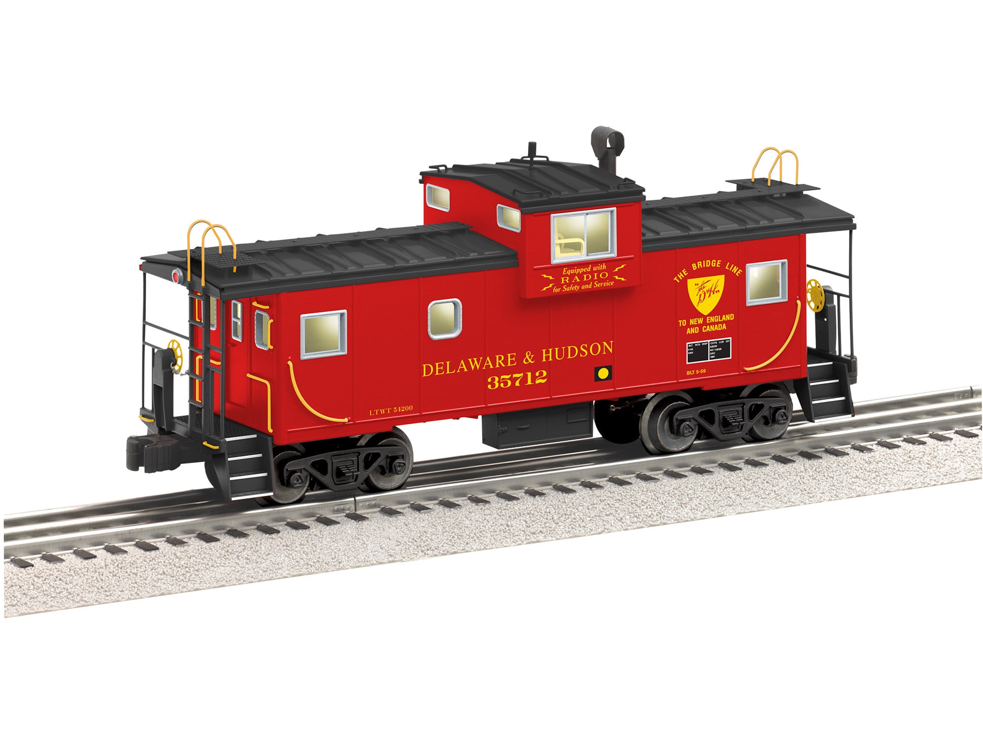 Lionel 6-84133 O Delaware & Hudson Wide Vision Caboose #35712