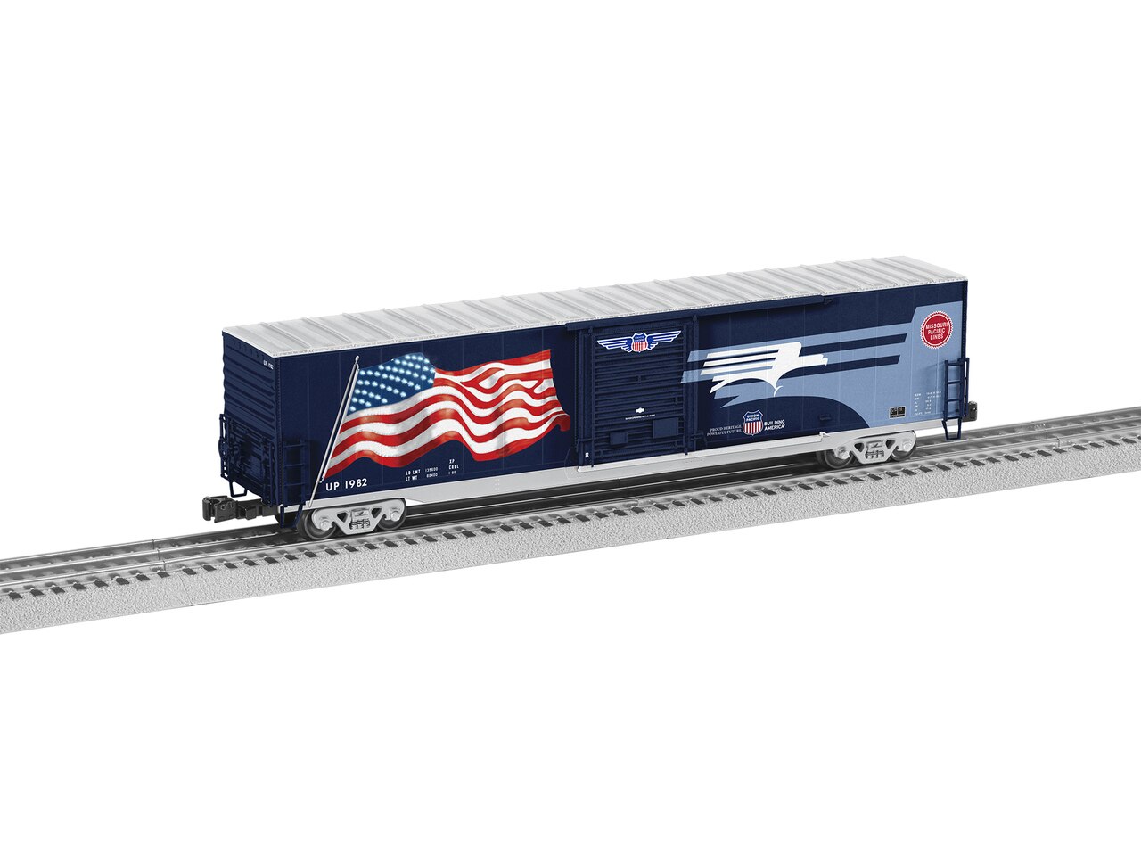 Lionel 6-85404 O MP Heritage LED Flag Boxcar #1982