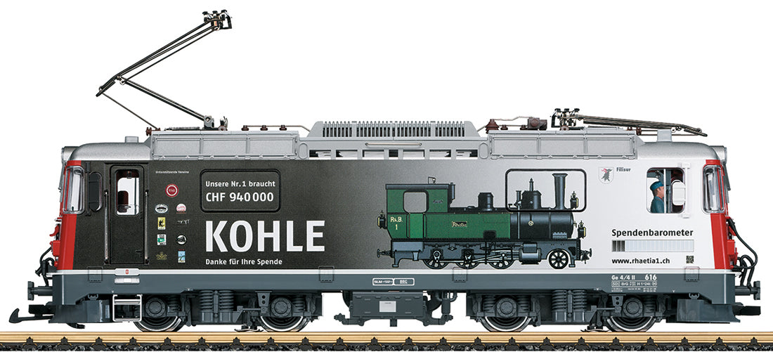 LGB 28444 G Rhaetian Railroad Class Ge 4/4 II Era VI Electric Locomotive