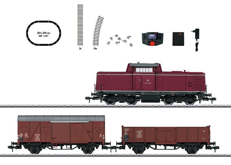 Marklin 55046 German Federal Railroad 1 Gauge Diesel Freight Starter Train Set