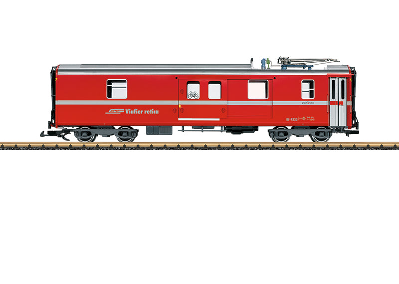 LGB 30692 Rhaetian Railroad Era VI Baggage Car with a Pantograph (Metal Wheels)