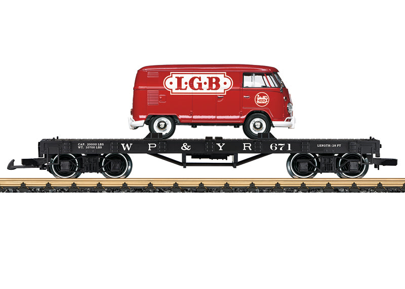 LGB 40597 G White Pass & Yukon Railroad Era III Flat Car #671