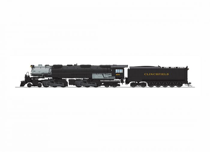 Broadway Limited 5827 HO Clinchfield Challenger 4-6-6-4 Steam Locomotive #670