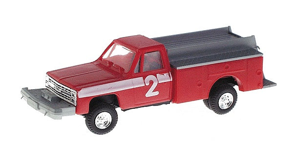 Trident Miniatures 901632 HO Red Brush (Off-Road) Fire Pumper
