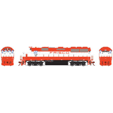 Athearn G65690 HO Frisco/Orange & White GP50 Diesel Locomotive #3100