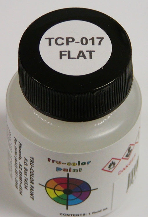 Tru-Color 017 Railroad Color Acrylic Paint Clear Flat - 1 oz. Bottle