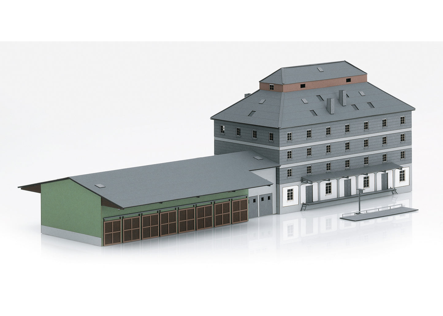 Marklin 89705 Z Raiffeisen Warehouse with Market Building Kit