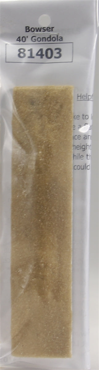 Motrak Models 81403 HO Bowser 40' Gondola Sand Loads (Pack of 2)