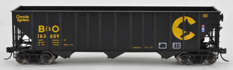 Bowser 42140 HO Chessie System B&O 100-Ton Open Hopper Car #163589