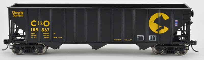 Bowser 42146 HO Chessie System C&O 100-Ton Open Hopper Car #159567
