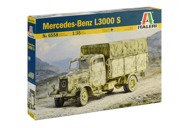 Italeri 6558 1:35 Mercedes Benz L3000S German Cargo Truck Military Vehicle Kit