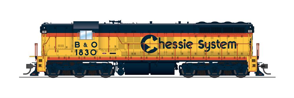 Broadway Limited 5781 HO Baltimore & Ohio EMD SD7 Diesel Loco Sound #1830
