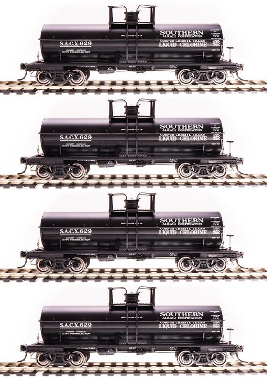 Broadway Limited 6174 HO Southern Alkali 6000 Gallon Tank (Pack of 4)