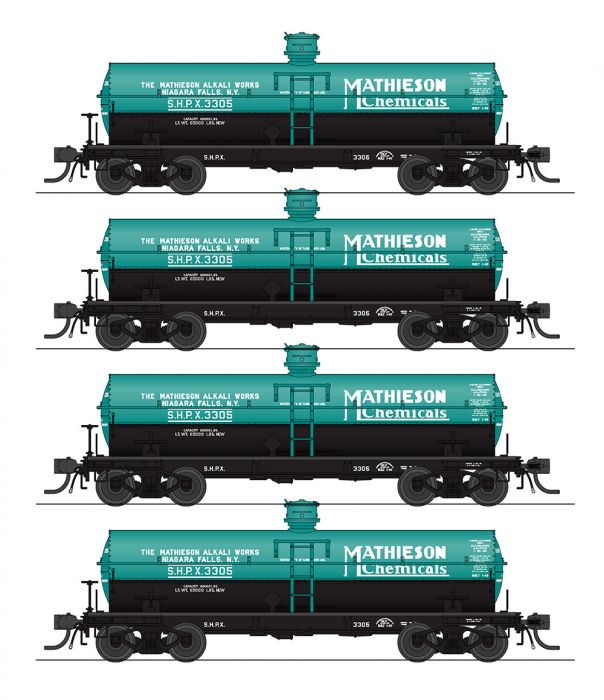 Broadway Limited 6175 HO Mathieson 6000 Gallon Tank (Pack of 4)