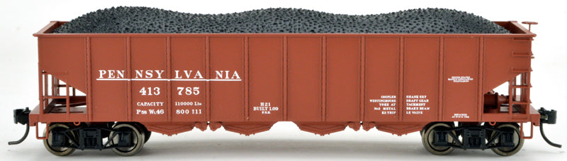 Bowser 42026 HO Pennsylvania H21 Clamshell Early Lettering Hopper Car #413785