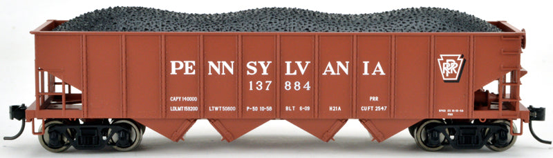 Bowser 42051 HO Pennsylvania H21a Shadow Keystone Hopper Car #137892