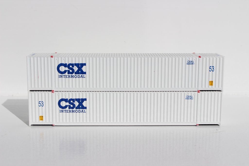 JTC Model Trains 535012 N CSX Intermodal 53'''' HC 6-42-6 Corrugated Containers