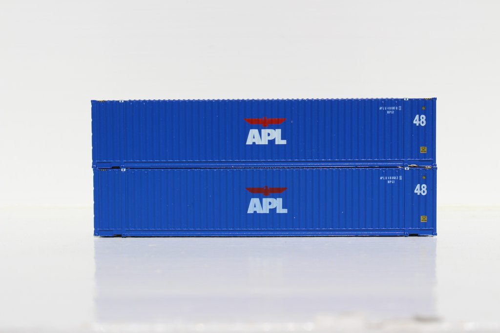 JTC Model Trains 485001 N APL 48' High Cube 3-42-3 Containers w/Magnetic System