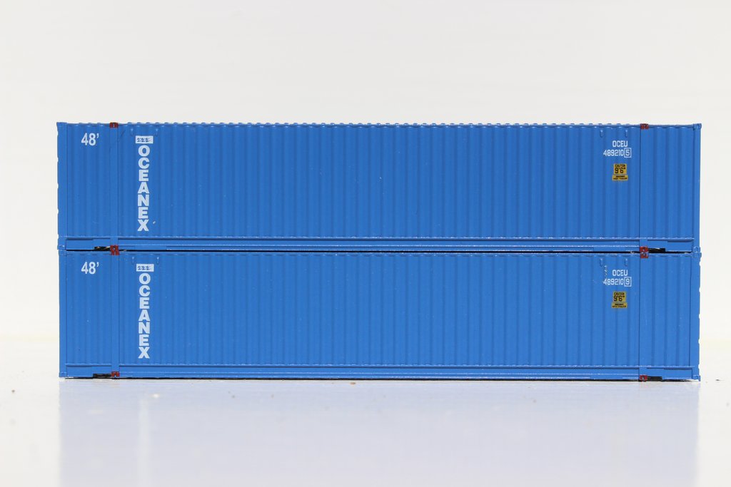JTC Model Trains 485013 N OCEANEX 48' HC 3-42-3 Containers w/Magnetic System