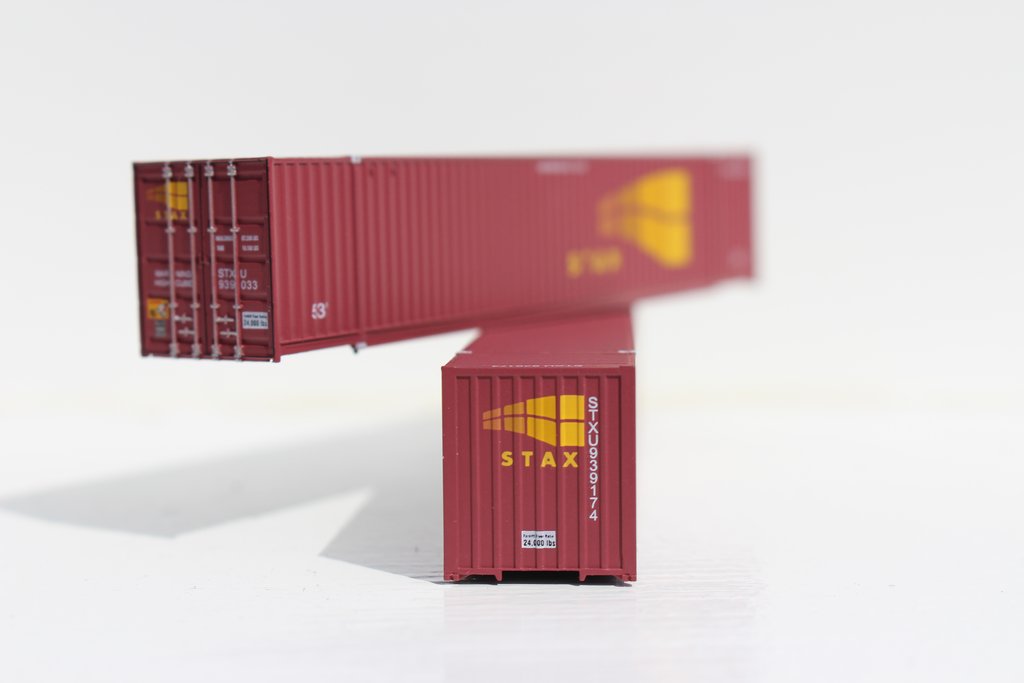 JTC Model Trains 535004 N STAX 53' High Cube 6-42-6 Container w/Magnetic System