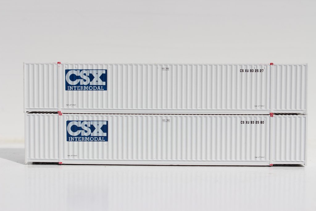JTC Model Trains 535009 N CSX Intermodal 53' HC 6-42-6 Corrugated Containers