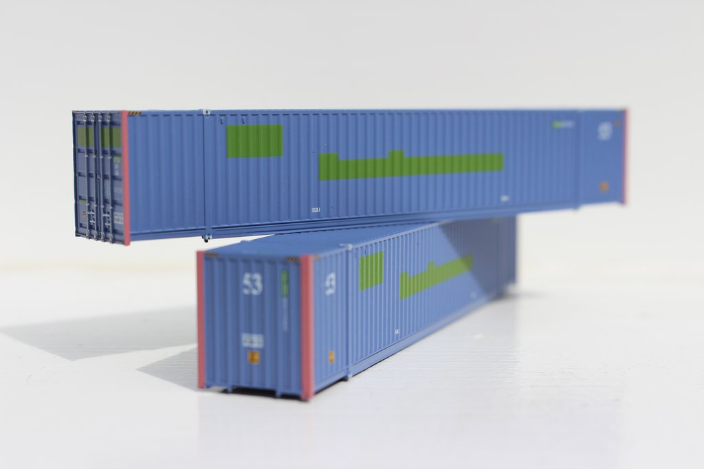 JTC Model Trains 535066 N COFC Logistics 53' HC 6-42-6 Corrugated Containers