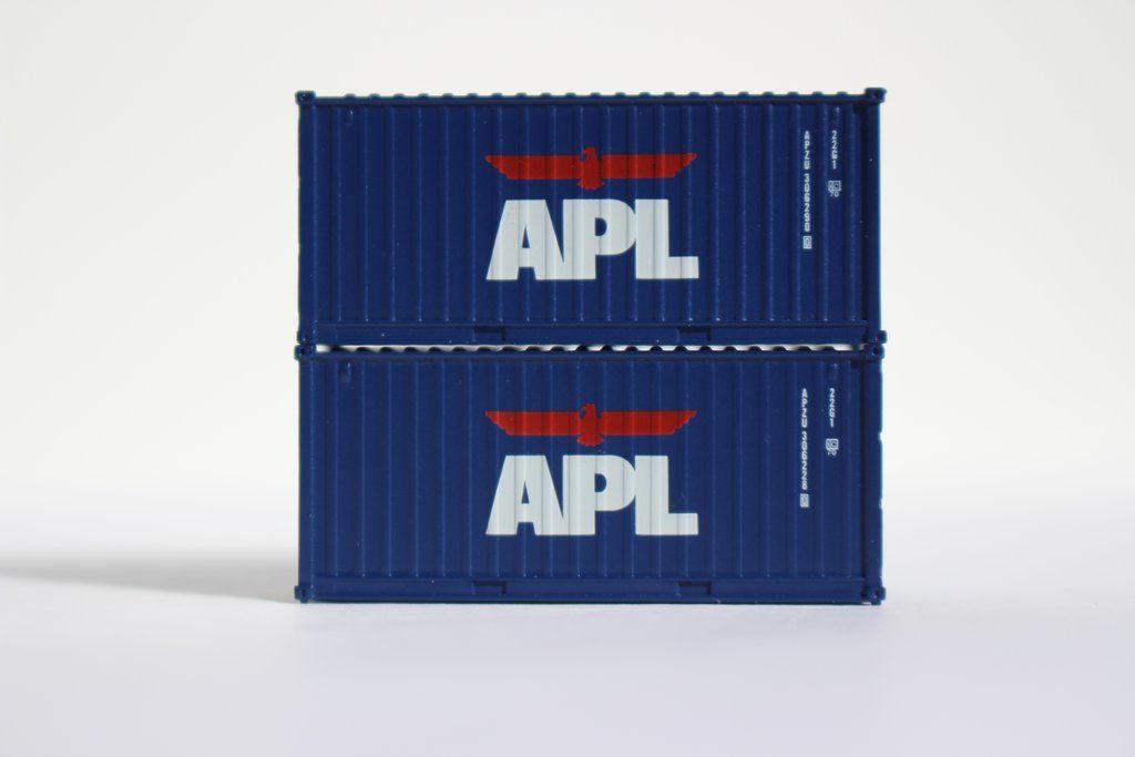 JTC Model Trains 205301 N APL 20' Standard Height Corrugated-Side Container