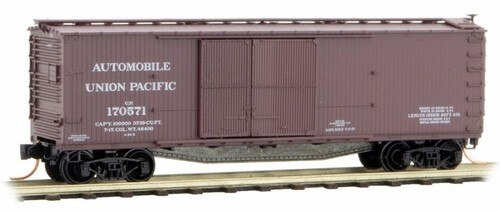 Micro-Trains 04100011 N Union Pacific 40'''' Double Sheathed Boxcar #170571