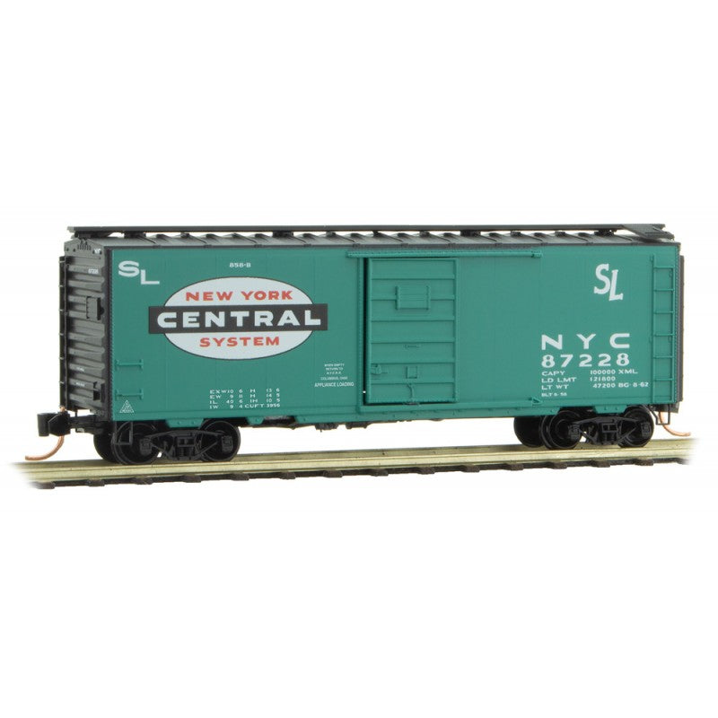 Micro-Trains 02000207 N NYC 40' Standard Plug & Sliding Door Boxcar #87228