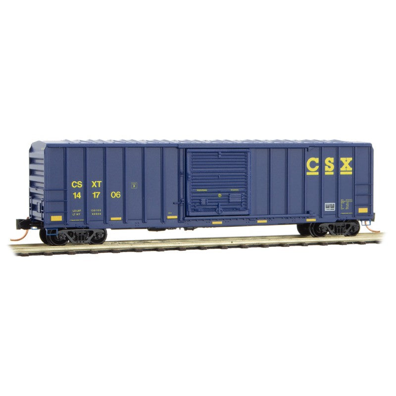 Micro-Trains 02500117 N CSX 50' Rib Side Boxcar w/o Roofwalk #141706