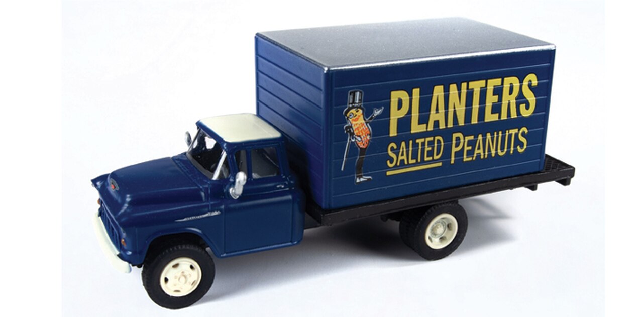 Classic Metal Works 30568 HO Mini Metals Planters Peanuts 1955 Chevy Box Truck