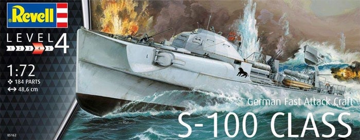Revell of Germany 05162 1:72 German Fast Attack Craft S-100 Ship Plastic Kit