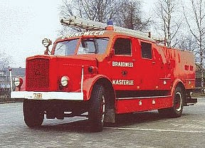 Trident Miniatures 87205 HO Sudwerke/Metz LF25 Fire Truck Resin Model Kit