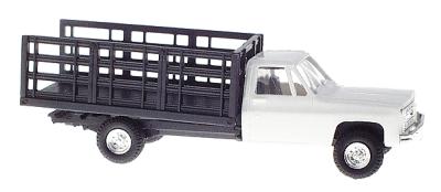 Trident Miniatures 90153W HO Chevrolet White Pickup with Stakebed Body